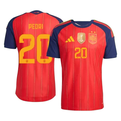 Spain PEDRI #20 Champion Player Version Home Soccer Jersey World Cup 2026 - bestsoccerstore