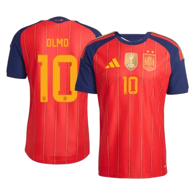Spain OLMO #10 Champion Player Version Home Soccer Jersey World Cup 2026 - bestsoccerstore