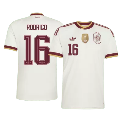 Spain RODRIGO #16 Champion Edition Soccer Jersey Away Custom Shirt World Cup 2026 - bestsoccerstore