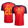 Spain PEDRI #20 Champion Soccer Jersey Home Custom Shirt World Cup 2026 - bestsoccerstore