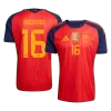 Spain RODRIGO #16 Champion Player Version Home Soccer Jersey World Cup 2026 - bestsoccerstore