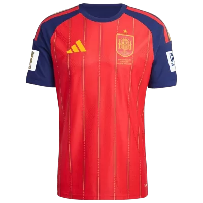 Spain Soccer Jersey Home Custom Shirt World Cup 2026 - Final Match(With Patches) - bestsoccerstore