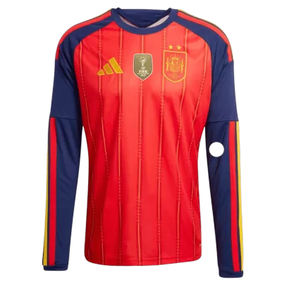 Spain Long Sleeve Jersey Home Football Shirt World Cup 2026 - bestsoccerstore