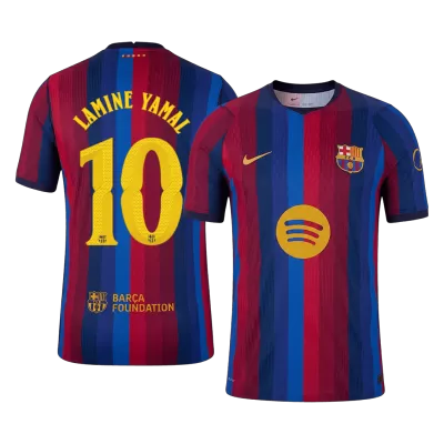 Barcelona LAMINE YAMAL #10 Custom Player Version Home Soccer Jersey 2026/27 - UCL - bestsoccerstore