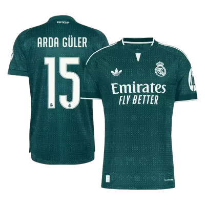 Real Madrid ARDA GÜLER #15 Custom Player Version Away Soccer Jersey 2026/27 - bestsoccerstore