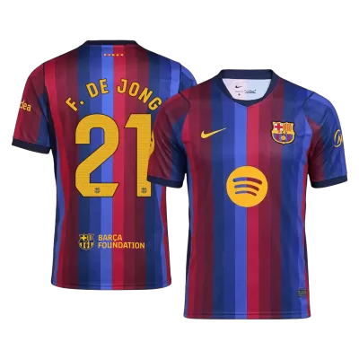 Barcelona F. DE JONG #21 Soccer Jersey Home Custom Shirt 2026/27 - bestsoccerstore