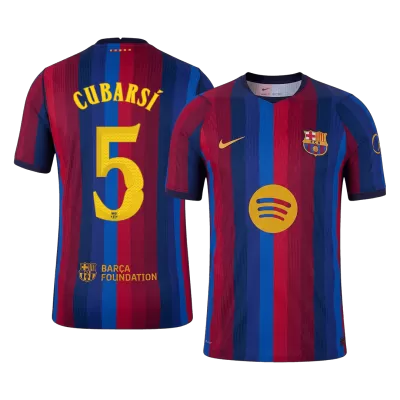 Barcelona CUBARSÍ #5 Custom Player Version Home Soccer Jersey 2026/27 - UCL - bestsoccerstore