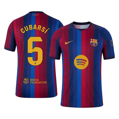 Barcelona CUBARSÍ #5 Custom Player Version Home Soccer Jersey 2026/27 - bestsoccerstore