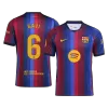 Barcelona GAVI #6 Soccer Jersey Home Custom Shirt 2026/27 - bestsoccerstore