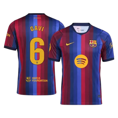 Barcelona GAVI #6 Soccer Jersey Home Custom Shirt 2026/27 - bestsoccerstore