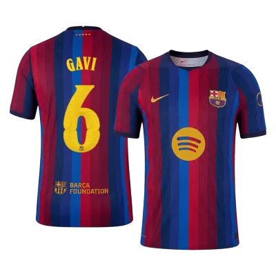 Barcelona GAVI #6 Custom Player Version Home Soccer Jersey 2026/27 - UCL - bestsoccerstore