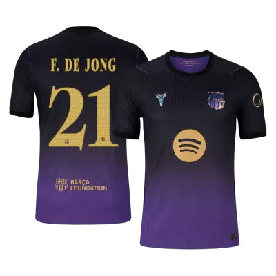 Barcelona F. DE JONG #21 Custom Player Version Away Soccer Jersey 2026/27 - UCL - bestsoccerstore