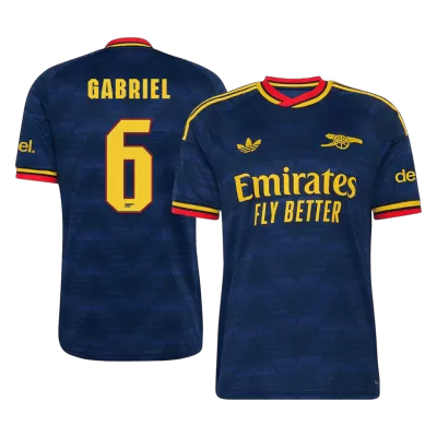 Arsenal GABRIEL #6 Soccer Jersey Away Custom Shirt 2026/27 - UCL - bestsoccerstore