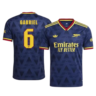 Arsenal GABRIEL #6 Custom Player Version Away Soccer Jersey 2026/27 - UCL - bestsoccerstore