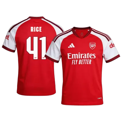 Arsenal RICE #41 Soccer Jersey Home Custom Shirt 2026/27 - UCL - bestsoccerstore