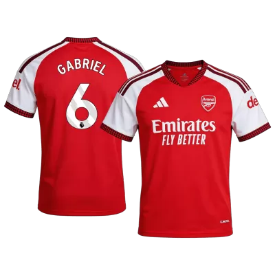 Arsenal GABRIEL #6 Soccer Jersey Home Custom Shirt 2026/27 - bestsoccerstore
