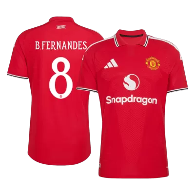 Manchester United B. FERNANDES #8 Custom Player Version Home Soccer Jersey 2026/27 - UCL - bestsoccerstore