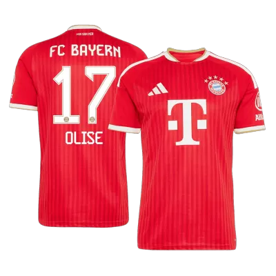 Bayern Munich OLISE #17 Soccer Jersey Home Custom Shirt 2026/27 - bestsoccerstore
