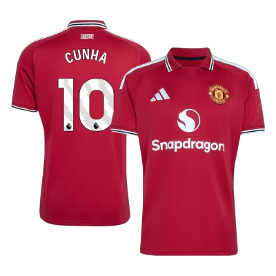 Manchester United CUNHA #10 Soccer Jersey Home Custom Shirt 2026/27 - bestsoccerstore