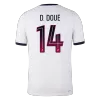 PSG D. DOUÉ #14 Custom Player Version Away Soccer Jersey 2026/27 - bestsoccerstore