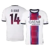 PSG D. DOUÉ #14 Custom Player Version Away Soccer Jersey 2026/27 - bestsoccerstore