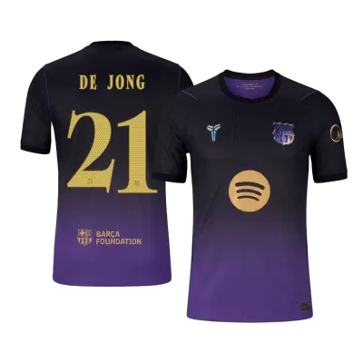 Barcelona DE JONG #21 Soccer Jersey Away Custom Shirt 2026/27 - UCL - bestsoccerstore