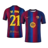 Barcelona DE JONG #21 Custom Player Version Home Soccer Jersey 2026/27 - UCL - bestsoccerstore