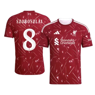 Liverpool SZOBOSZLAI #8 Soccer Jersey Home Custom Shirt 2026/27 - UCL - bestsoccerstore