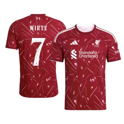 Liverpool WIRTZ #7 Soccer Jersey Home Custom Shirt 2026/27 - UCL - bestsoccerstore