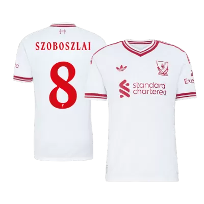 Liverpool SZOBOSZLAI #8 Custom Player Version Away Soccer Jersey 2026/27 - UCL - bestsoccerstore