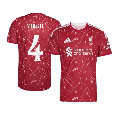 Liverpool VIRGIL #4 Custom Player Version Home Soccer Jersey 2026/27 - UCL - bestsoccerstore