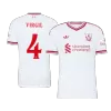 Liverpool VIRGIL #4 Custom Player Version Away Soccer Jersey 2026/27 - UCL - bestsoccerstore