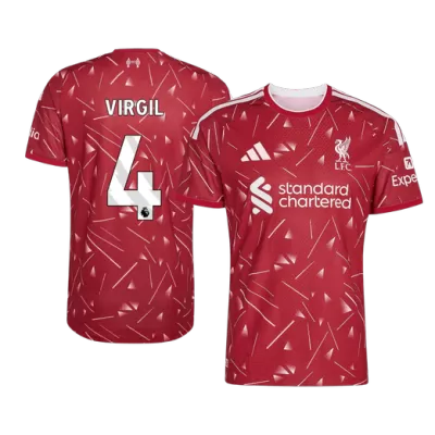 Liverpool VIRGIL #4 Custom Player Version Home Soccer Jersey 2026/27 - bestsoccerstore