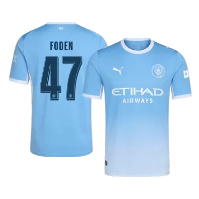 Manchester City FODEN #47 Soccer Jersey Home Custom Shirt 2026/27 - UCL - bestsoccerstore