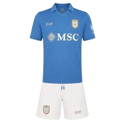 Kids Napoli Home Custom Soccer Kits 2026/27 - bestsoccerstore