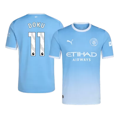 Manchester City DOKU #11 Soccer Jersey Home Custom Shirt 2026/27 - bestsoccerstore