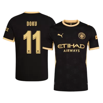 Manchester City DOKU #11 Custom Player Version Away Soccer Jersey 2026/27 - UCL - bestsoccerstore