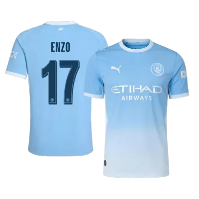 Manchester City ENZO #17 Custom Player Version Home Soccer Jersey 2026/27 - UCL - bestsoccerstore