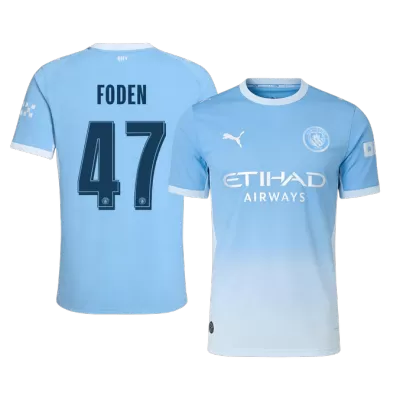 Manchester City FODEN #47 Custom Player Version Home Soccer Jersey 2026/27 - UCL - bestsoccerstore