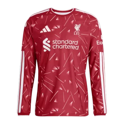 Liverpool Home Custom Player Version Long Sleeve Soccer Jersey 2026/27 - bestsoccerstore