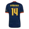 Arsenal GYÖKERES #14 Soccer Jersey Away Custom Shirt 2026/27 - UCL - bestsoccerstore