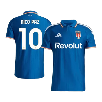 Como 1907 Nico Paz #10 Soccer Jersey Home Custom Shirt 2026/27 - bestsoccerstore