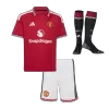 Kids Manchester United Home Custom Full Soccer Kits 2026/27 - bestsoccerstore