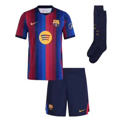 Kids Barcelona Home Custom Full Soccer Kits 2026/27 - bestsoccerstore